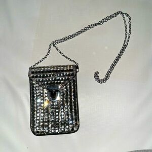 Small Evening Cross Body w/ Silver Chain Link